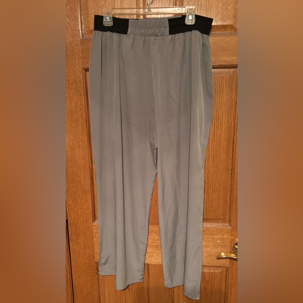 Grey lightweight flowy beach pants